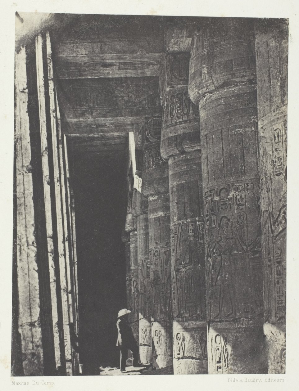 Medinet-Habou, Ramses-Méiamounin palatsin galleria; Thebes tekijältä Aimé Rochas