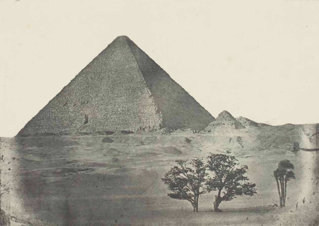 Cheopsin pyramidi, Keski-Egypti, 184951, painettu 1852. tekijältä Aimé Rochas
