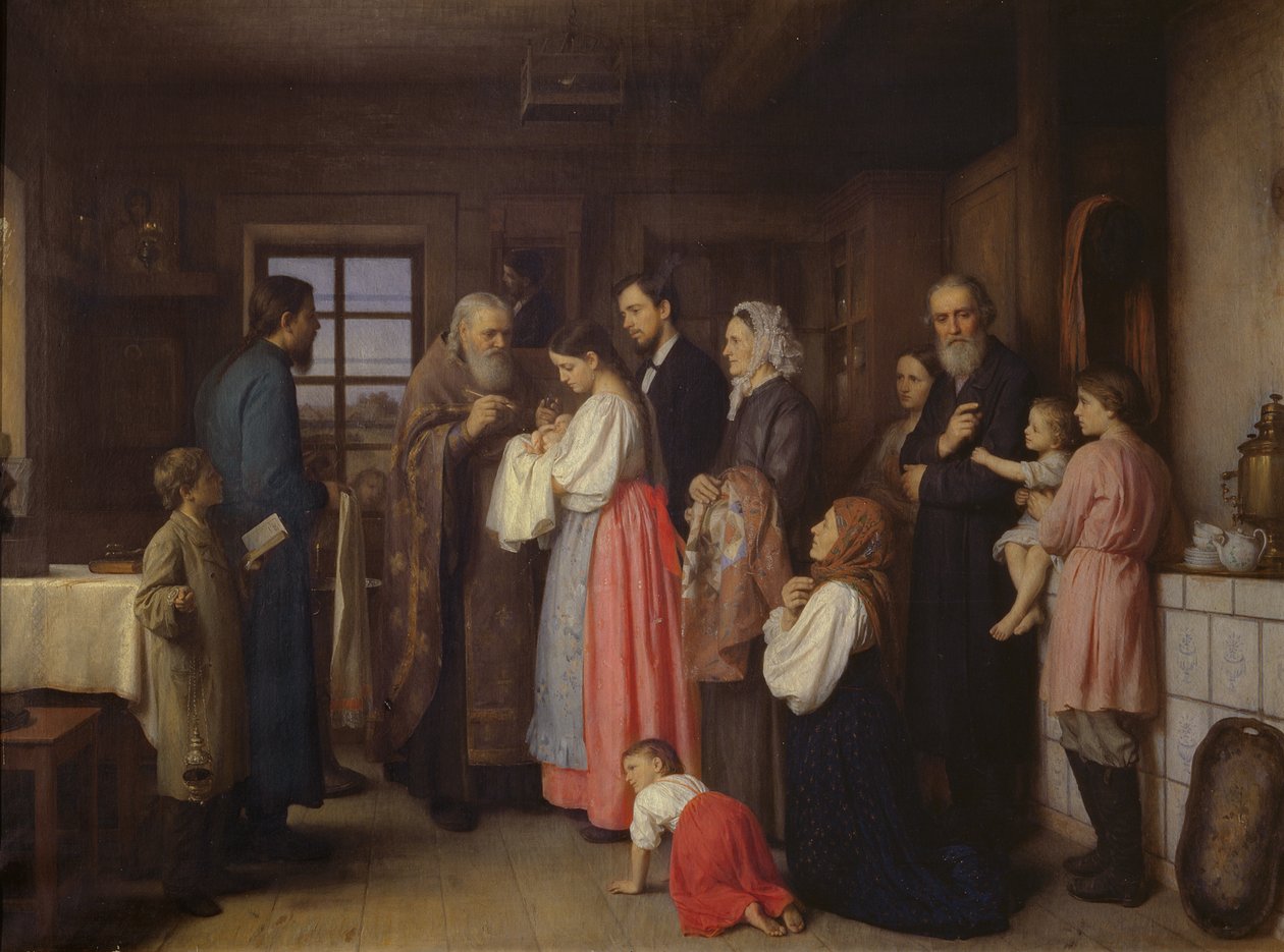 Ristiäiset, 1873 tekijältä Akim Egorovich Karneev