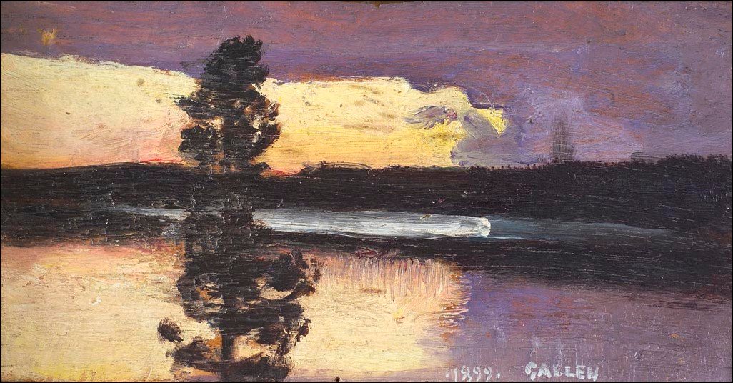 Auringonlasku tekijältä Akseli Gallen Kallela