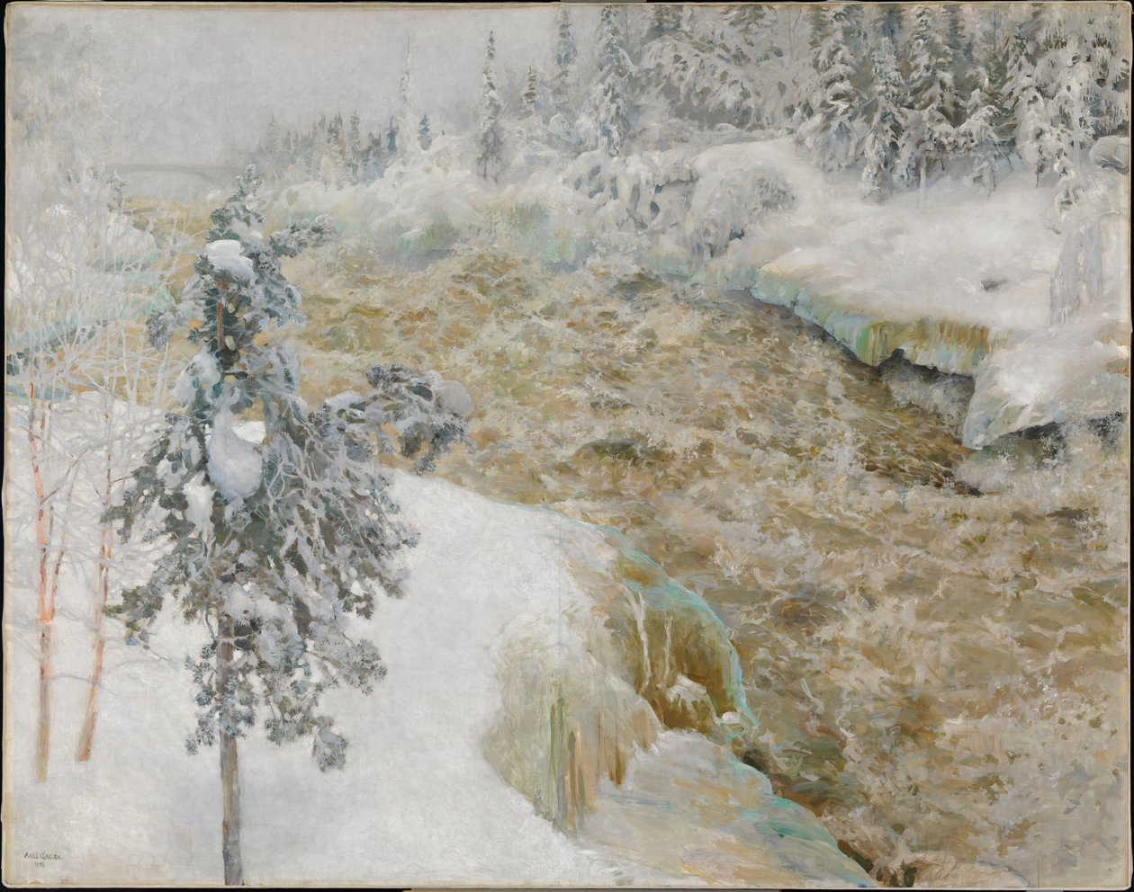 Imatra in Winter tekijältä Akseli Gallen-Kallela