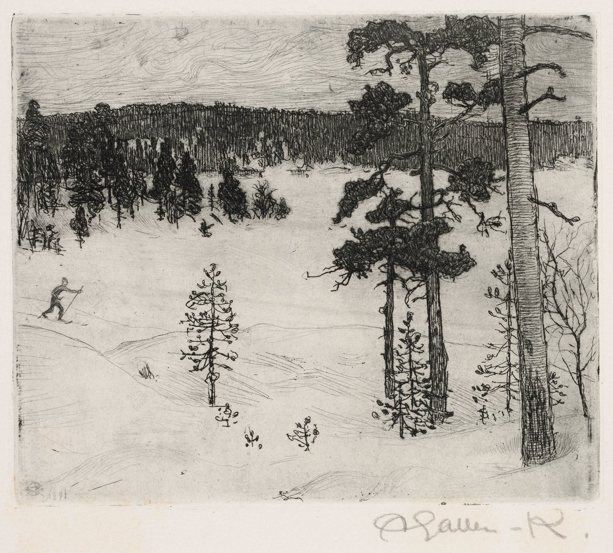 Talven tumma huntu tekijältä Akseli Gallen-Kallela