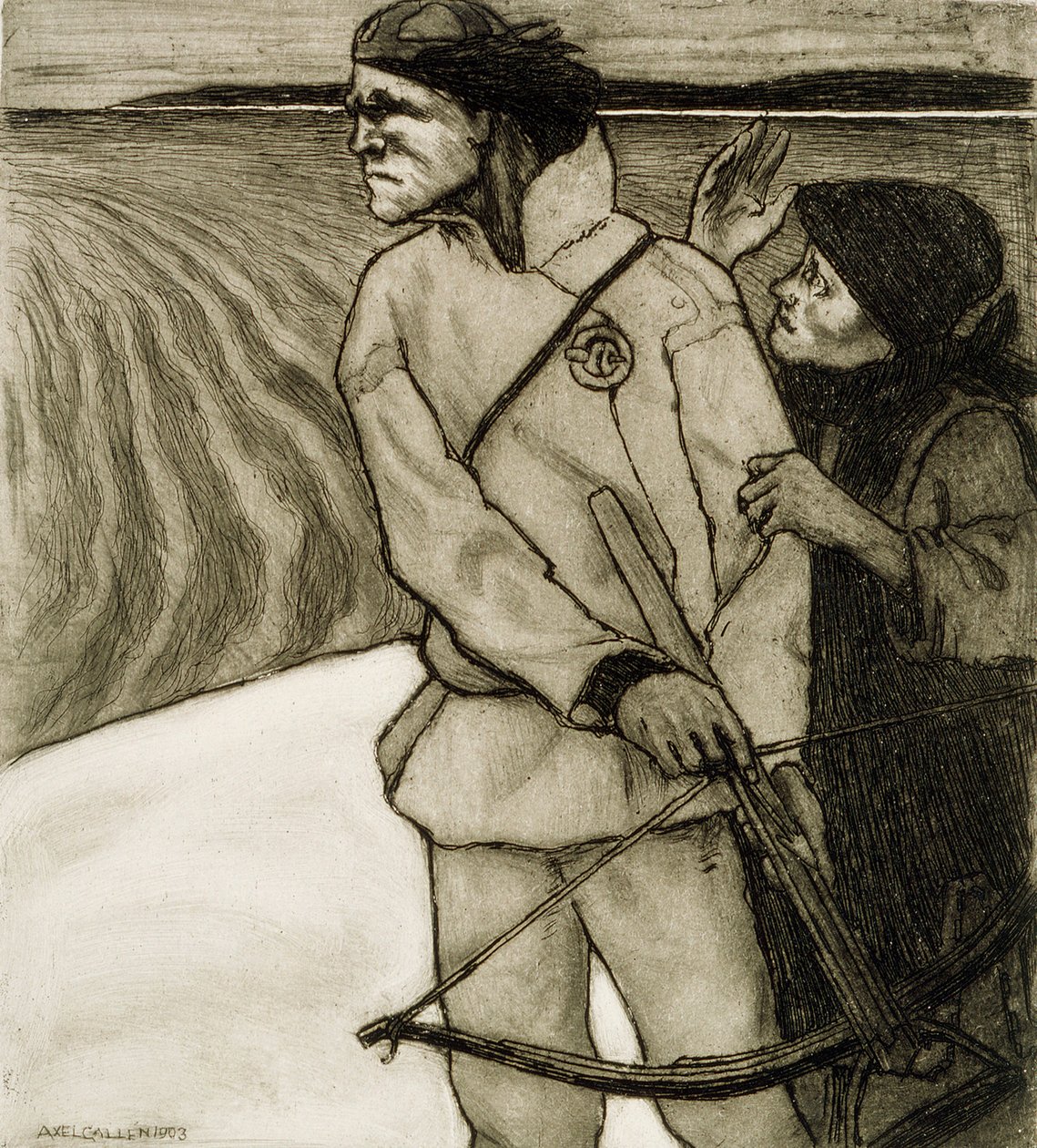 Vengeance of Joukahainen tekijältä Akseli Gallen-Kallela