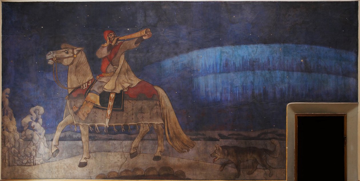 Kullervo Rides to War, 1901 tekijältä Akseli Gallen Kallela