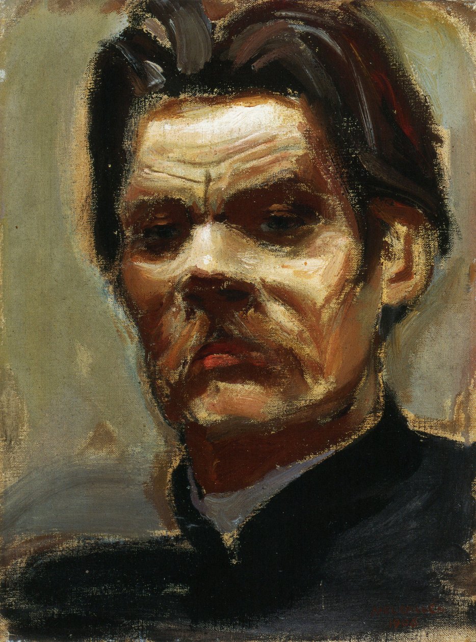Kirjailija Maksim Gorkin muotokuva 1868-1939, 1906 tekijältä Akseli Gallen Kallela