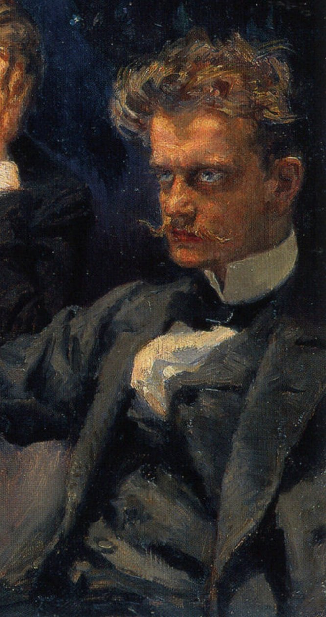 Symposium, yksityiskohta: Jean Sibelius, 1894 tekijältä Akseli Gallen Kallela