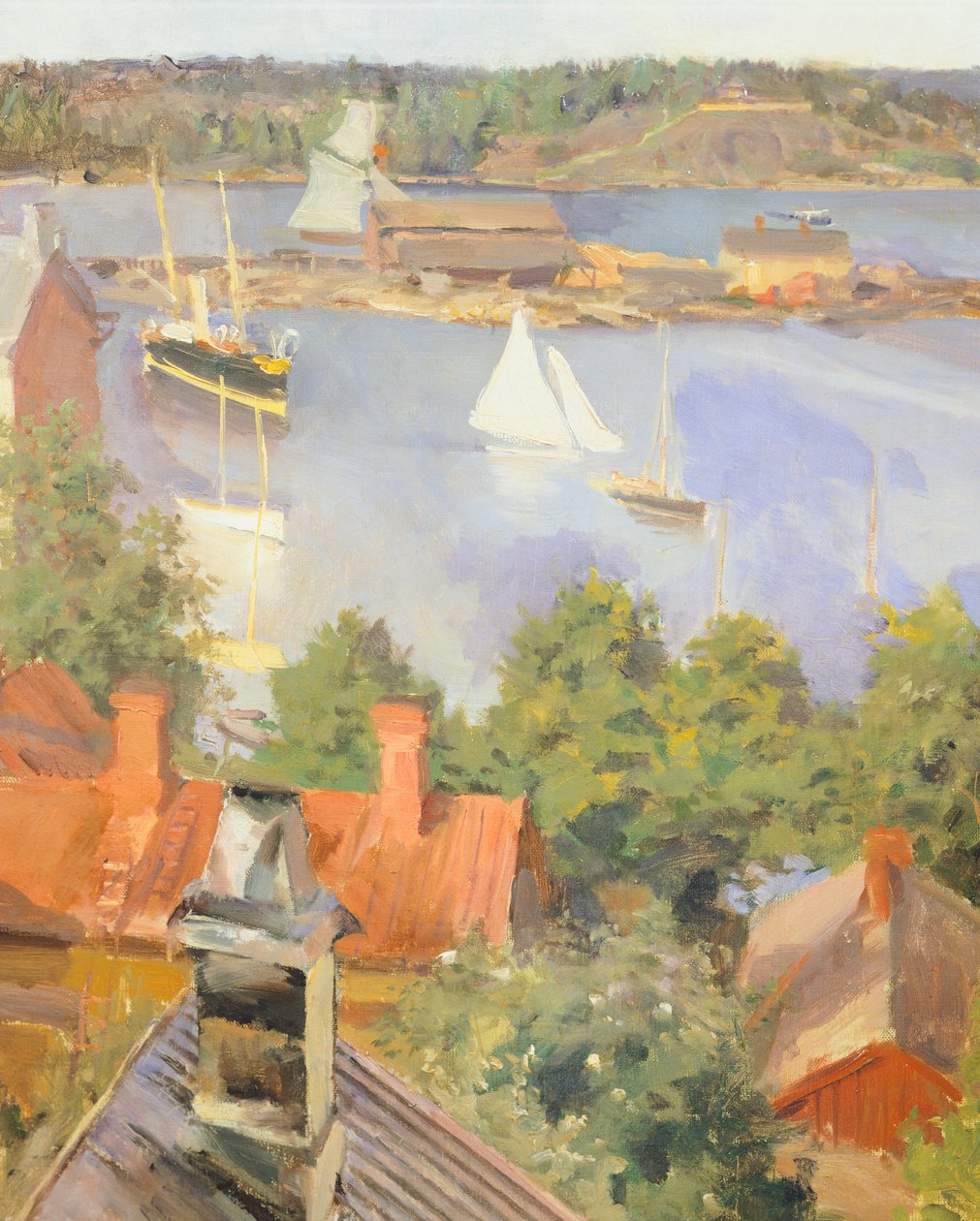 North Harbor, Helsinki by Akseli Gallen-Kallela, Finland 19th century Detail tekijältä Akseli Valdemar Gallen Kallela
