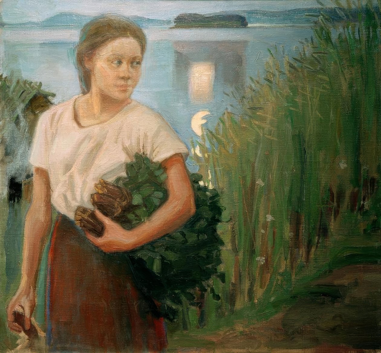 Das Sauna-Mädchen tekijältä Akseli Valdemar Gallen Kallela
