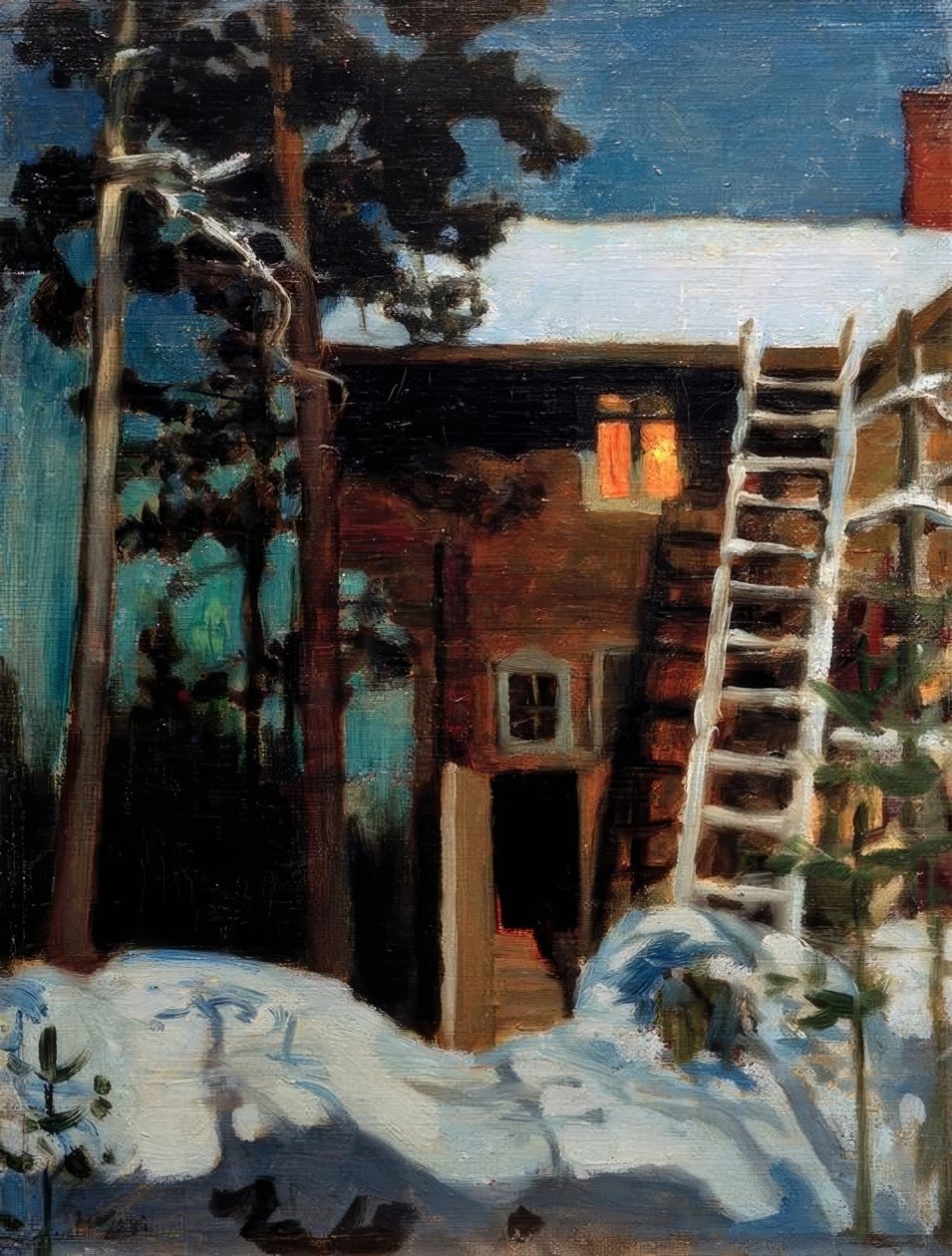 Kalela im Winter tekijältä Akseli Valdemar Gallen Kallela