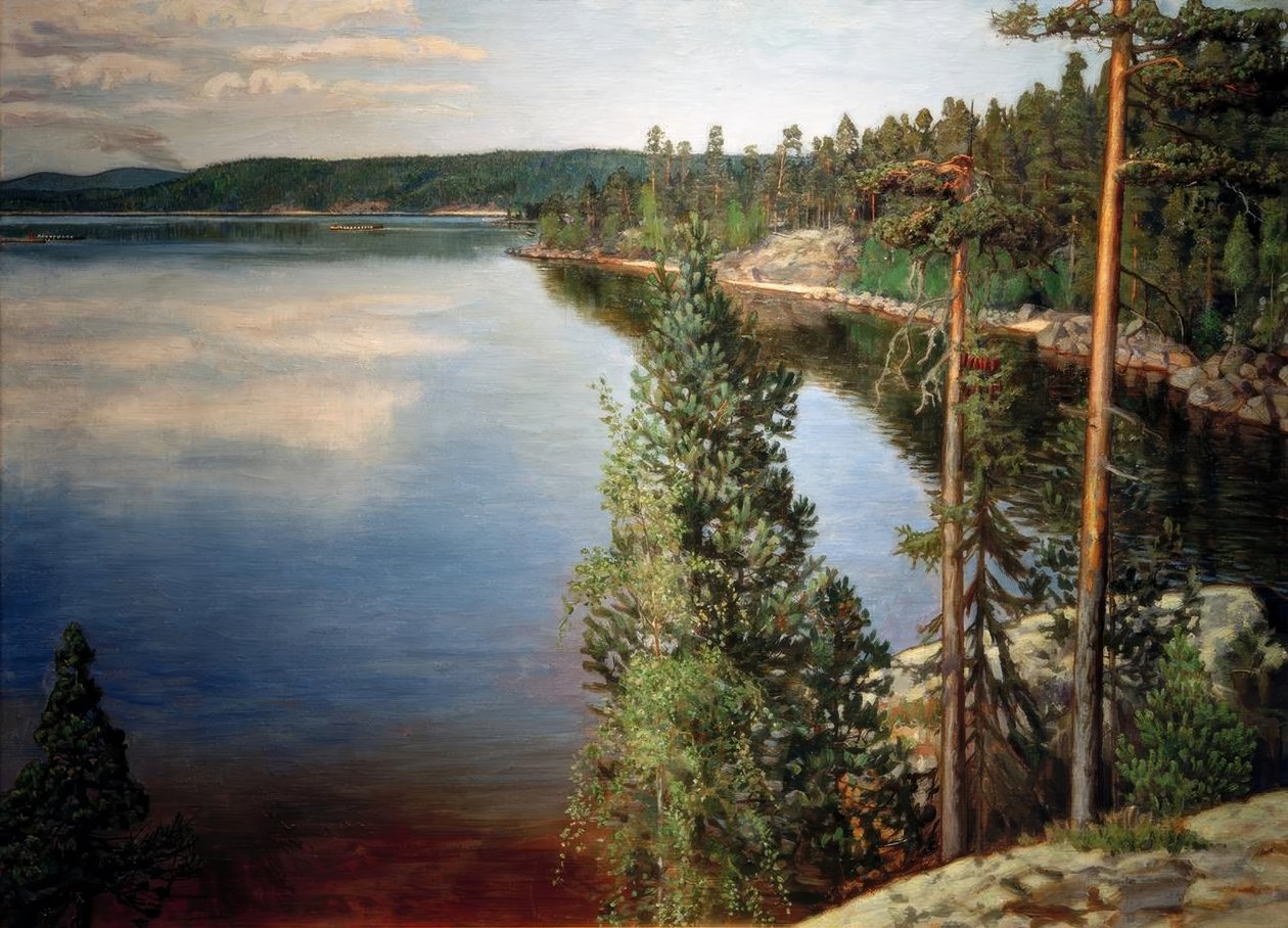 Landschaft Ruovedellä tekijältä Akseli Valdemar Gallen Kallela