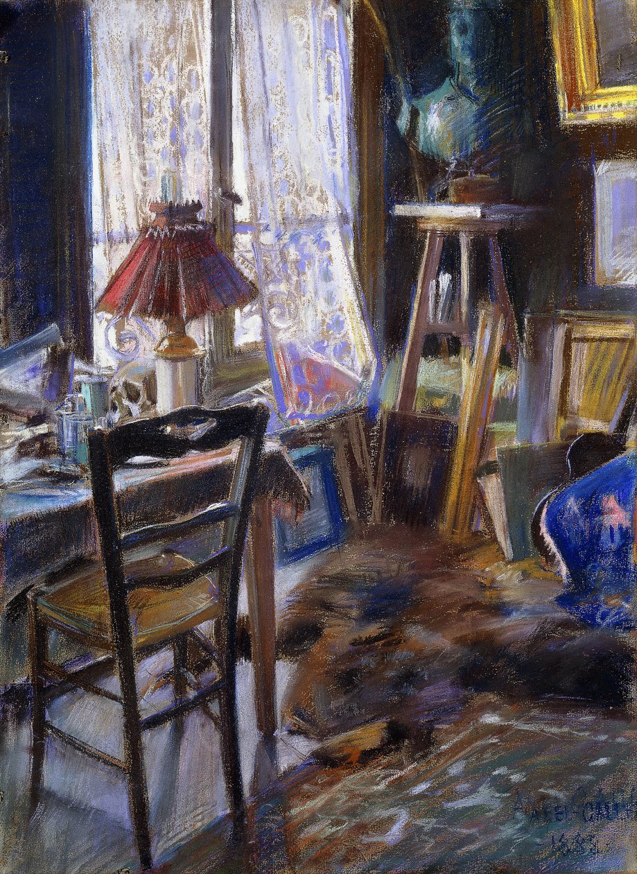 Comte Deheaulme de Vallombreusen studio, 36 Rue Jouffroy, Pariisi tekijältä Akseli Valdemar Gallen Kallela