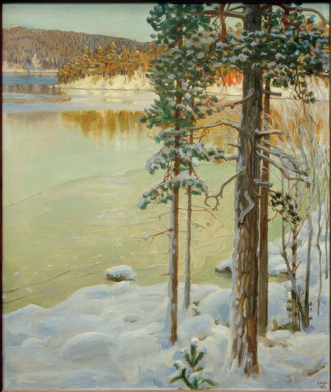 Gefrorener See, Ruovesi tekijältä Akseli Valdemar Gallen Kallela