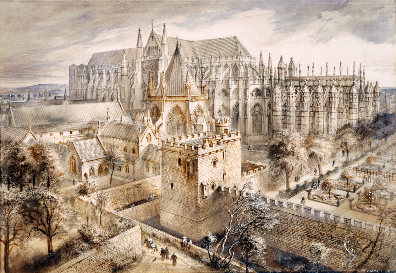 Jewel Tower, Lontoo, 1300-1400-luku, 1990-2010 tekijältä Alan Ernest Sorrell