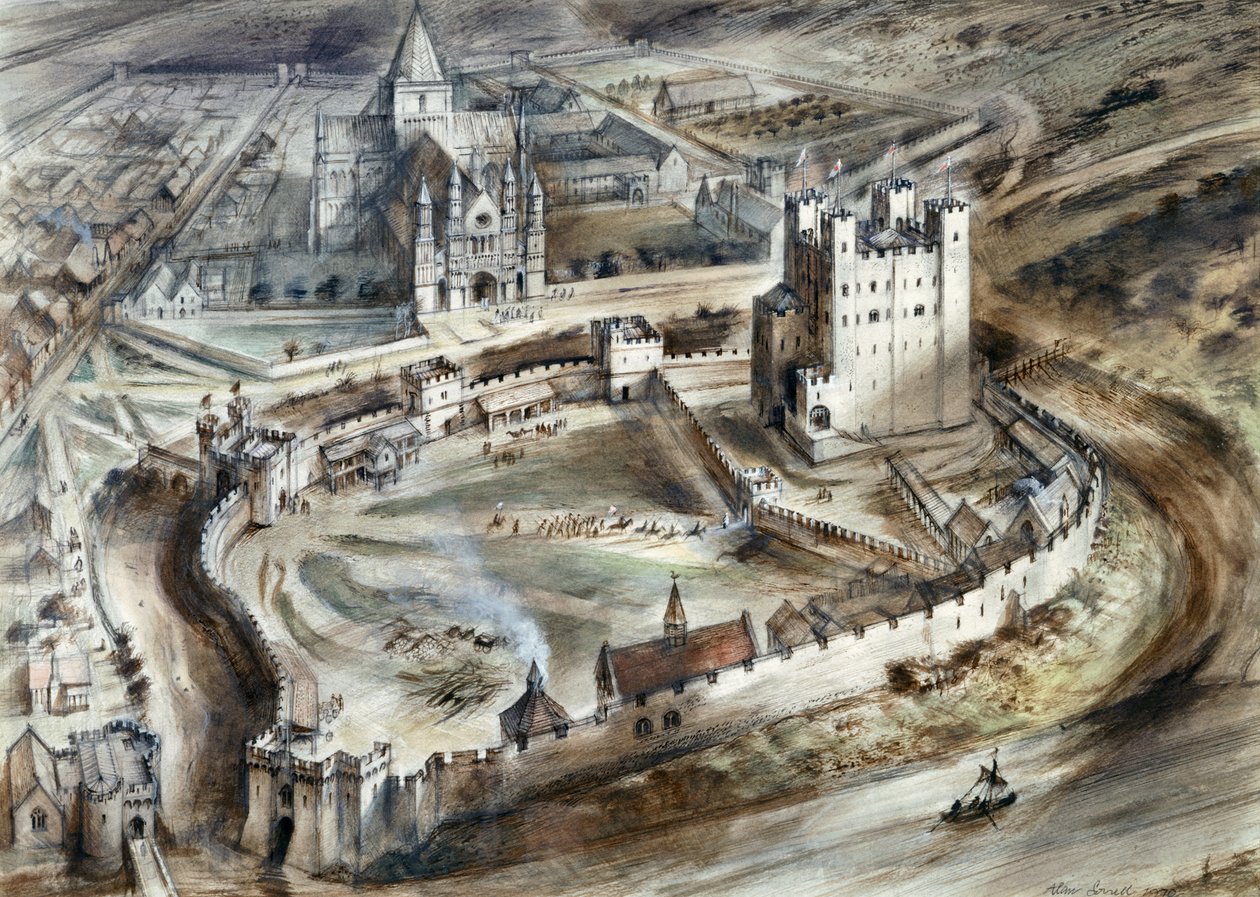 Rochesterin linna, 1400-luku, 1960-luku tekijältä Alan Ernest Sorrell