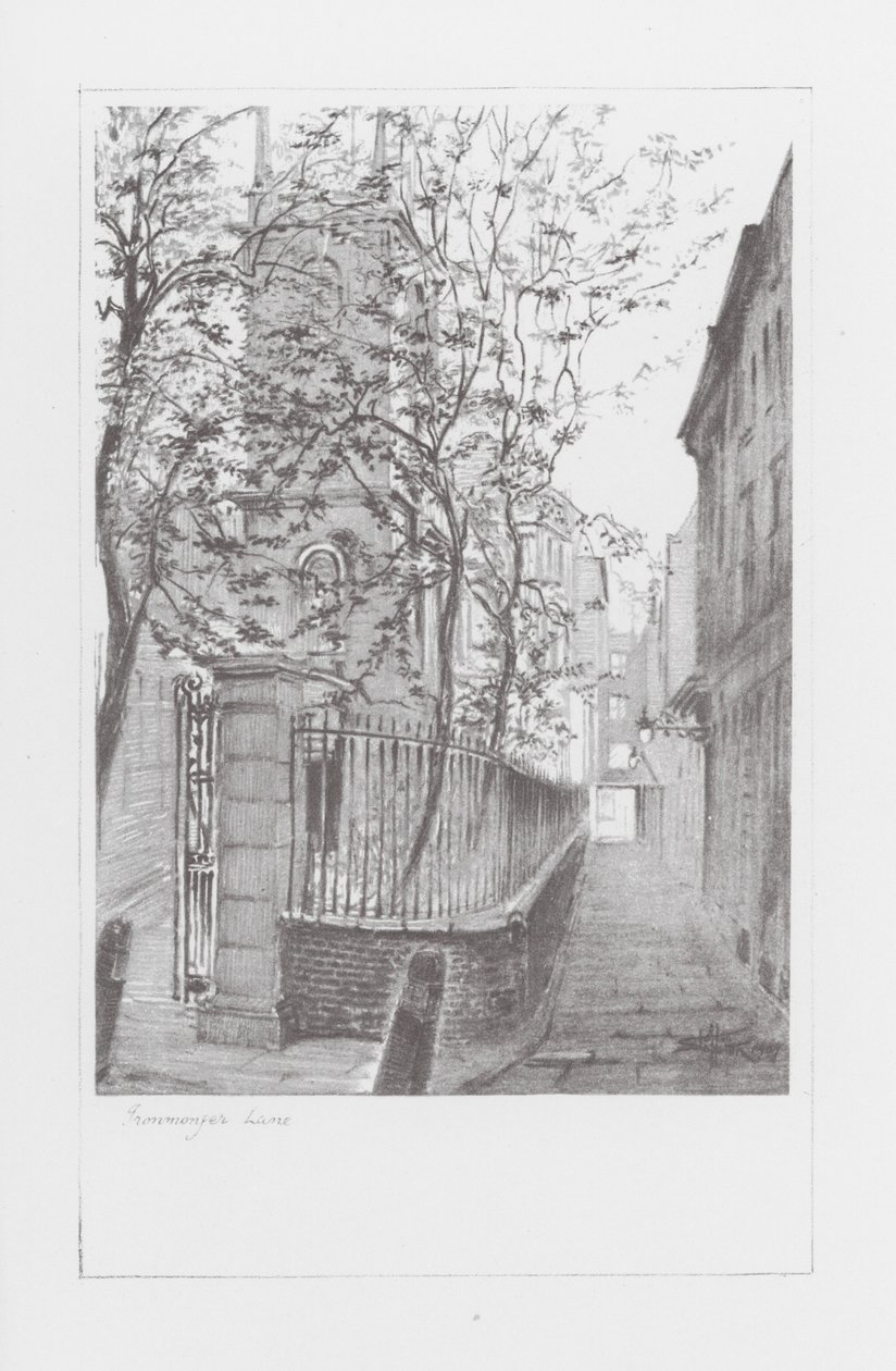 London Lanes: Ironmonger Lane (litografia). tekijältä Alan Stapleton