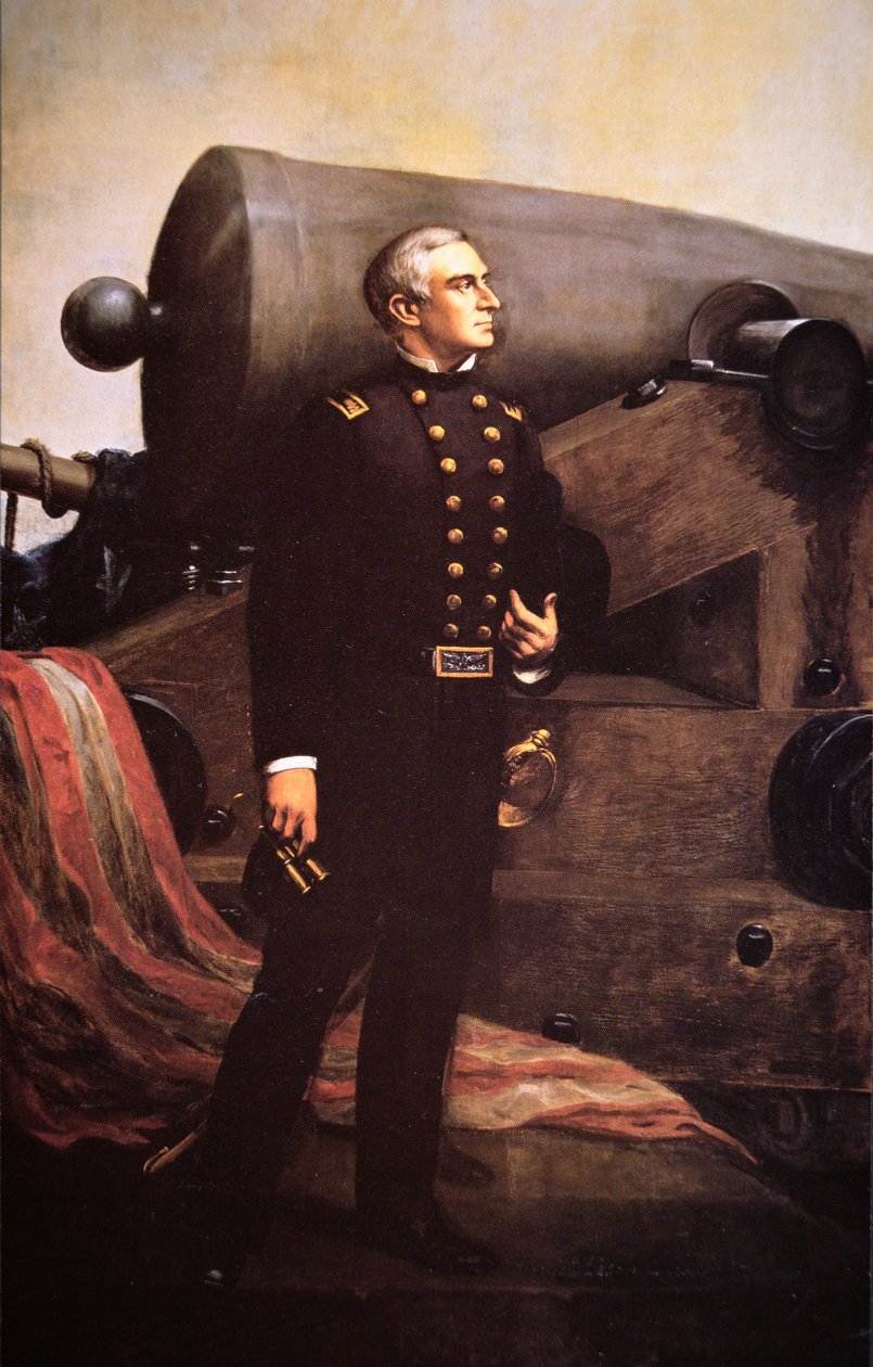 Majuri Robert Andersonin (1805-71) muotokuva (litho) tekijältä Alban Jasper (after) Conant