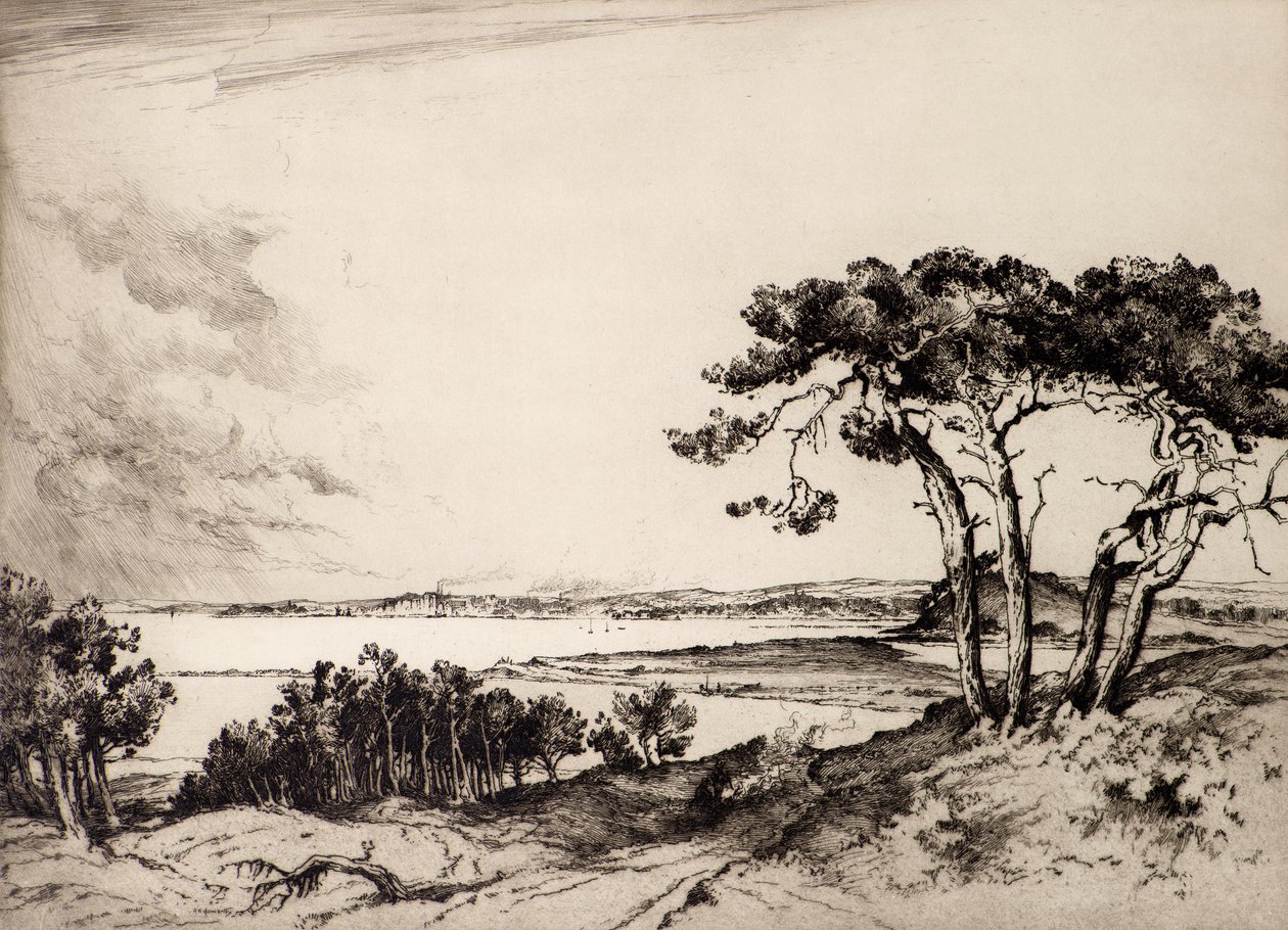 Poole (etsaus) tekijältä Albany E. Howarth