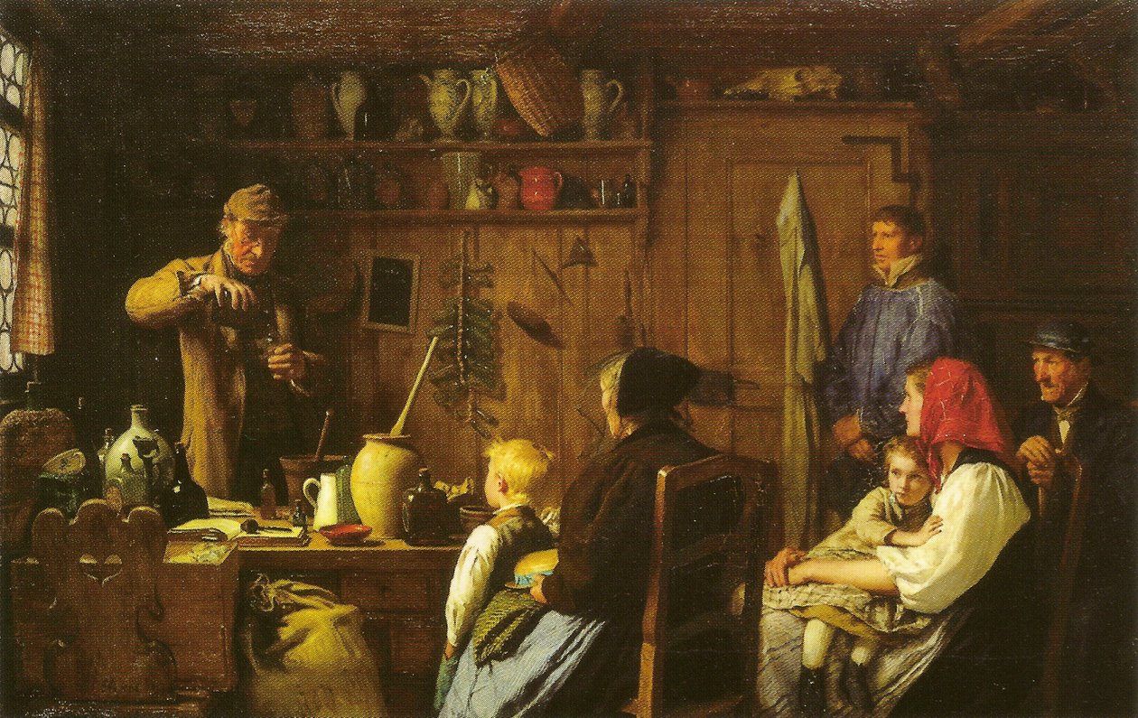 Der Quacksalber tekijältä Albert Anker