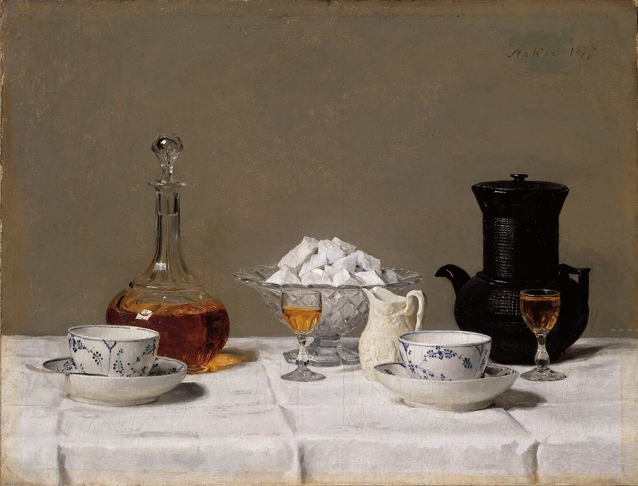 Stillleben mit Kaffee tekijältä Albert Anker