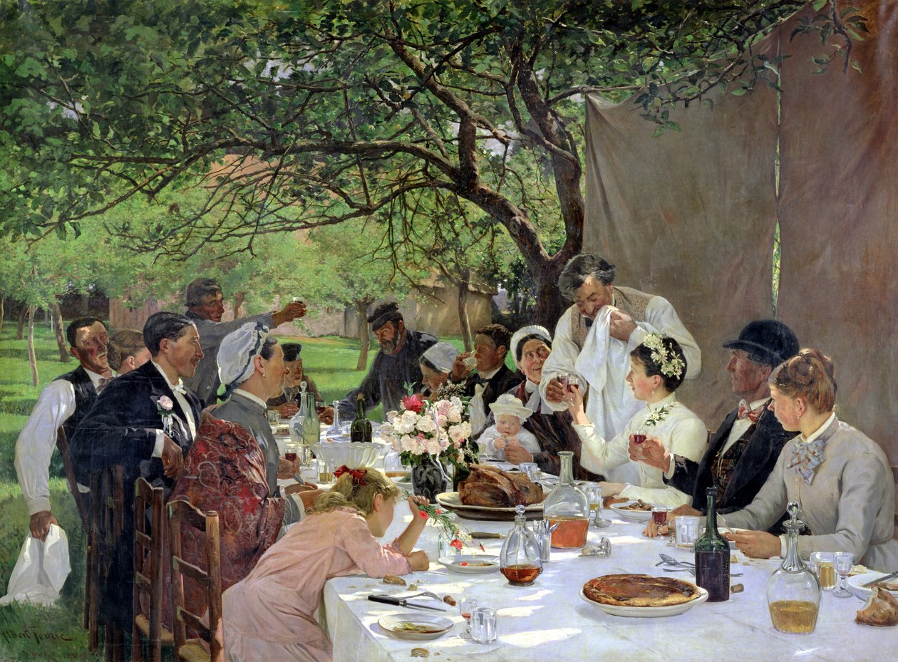 Hääateria Yportissa, 1886 tekijältä Albert Auguste Fourie