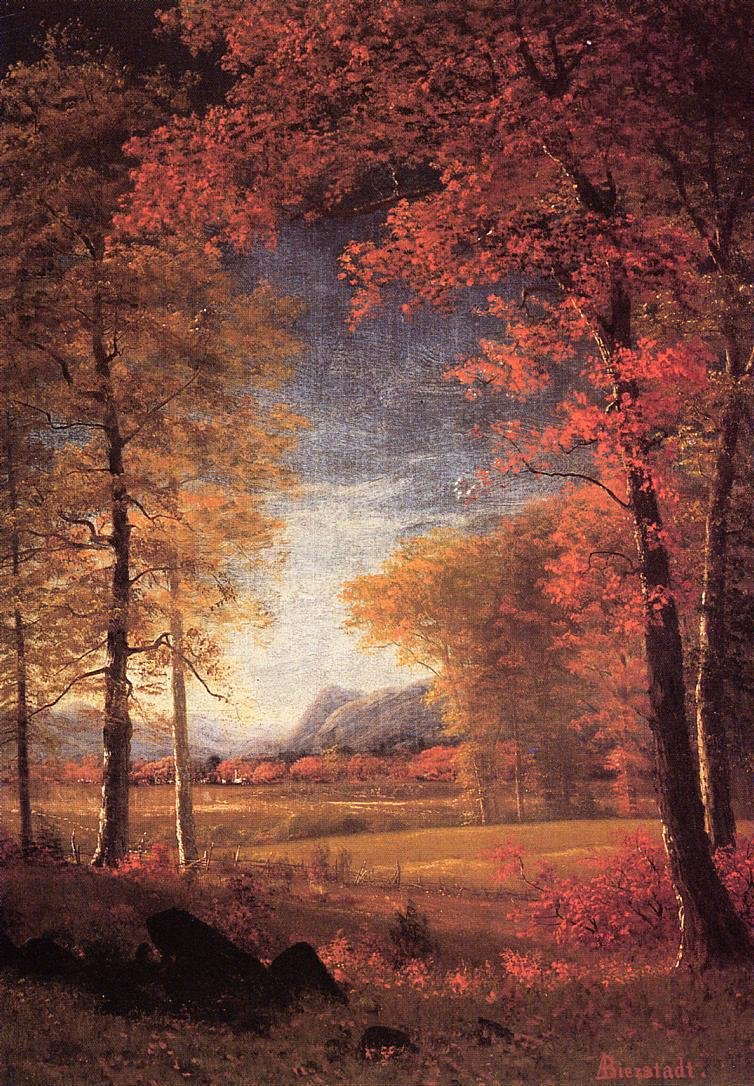 Syksy Amerikassa, Oneida County, New York tekijältä Albert Bierstadt