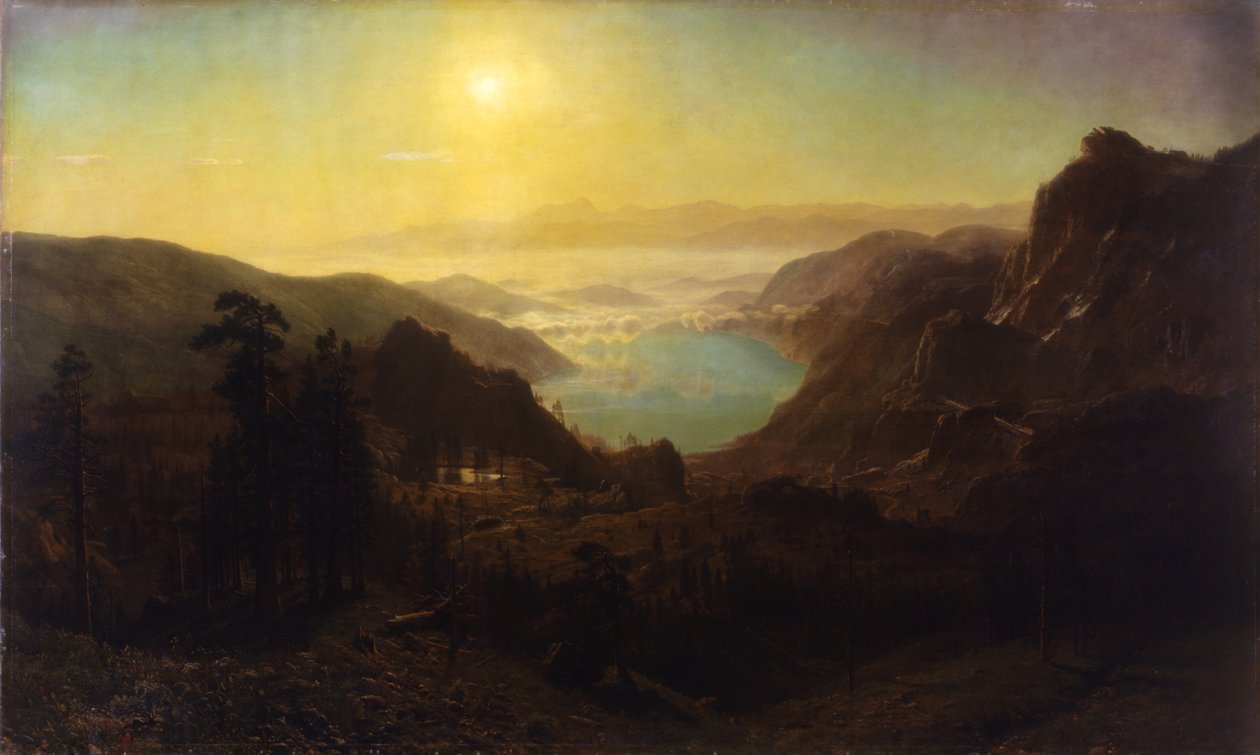 Donner Lake huipulta, 1873 tekijältä Albert Bierstadt