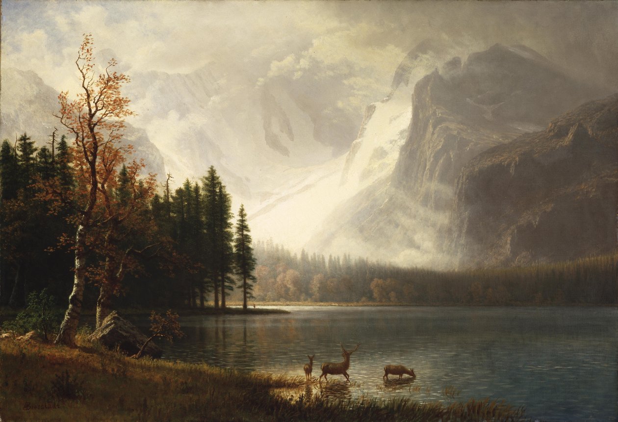 Estes Park, Colorado, Whytes -järvi tekijältä Albert Bierstadt