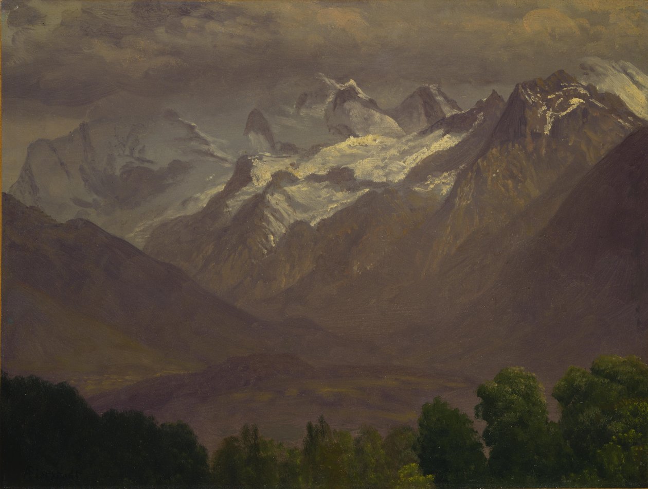 Korkeilla vuorilla tekijältä Albert Bierstadt