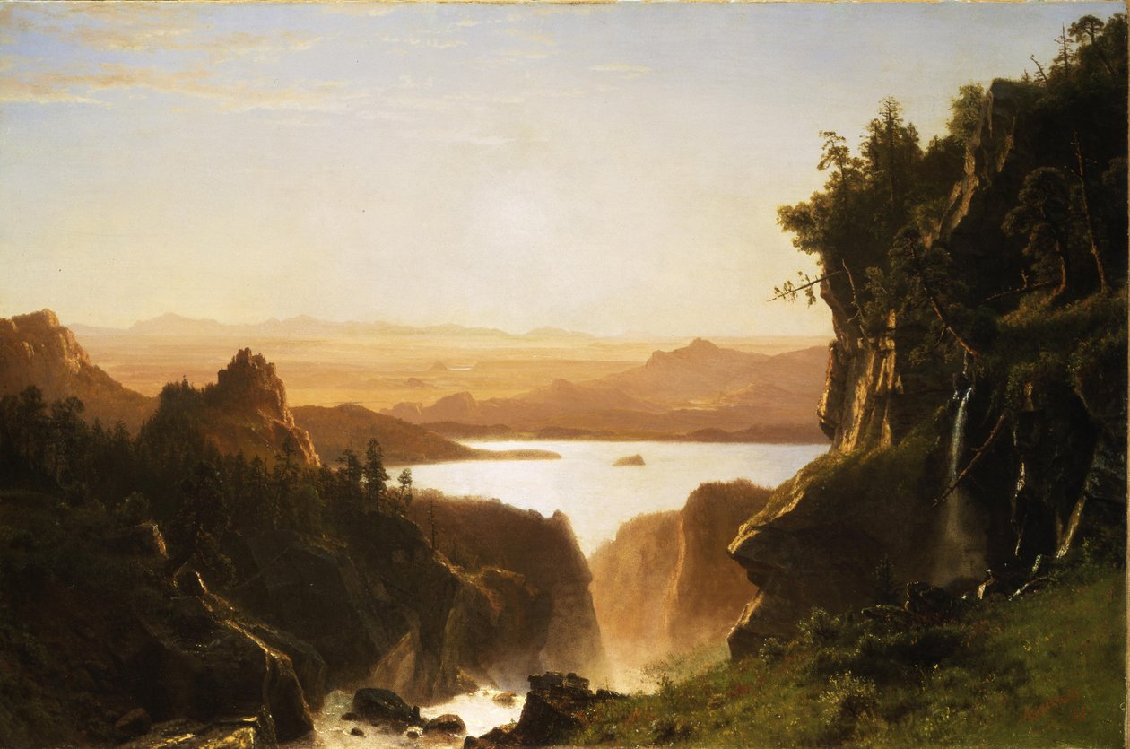 Island Lake, Wind River Range, Wyoming tekijältä Albert Bierstadt