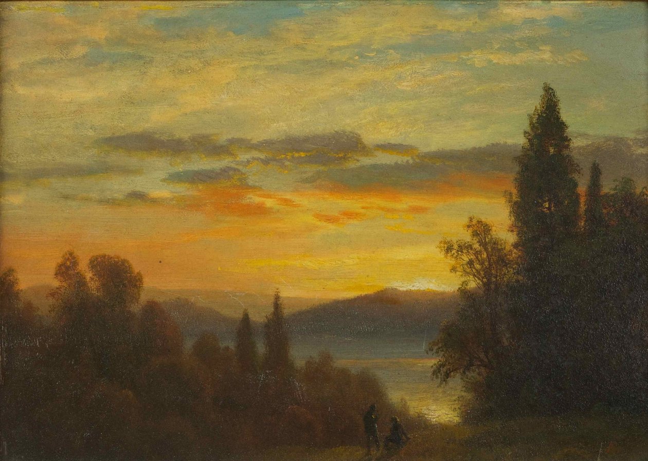Hudson -joella lähellä Irvingtonia tekijältä Albert Bierstadt