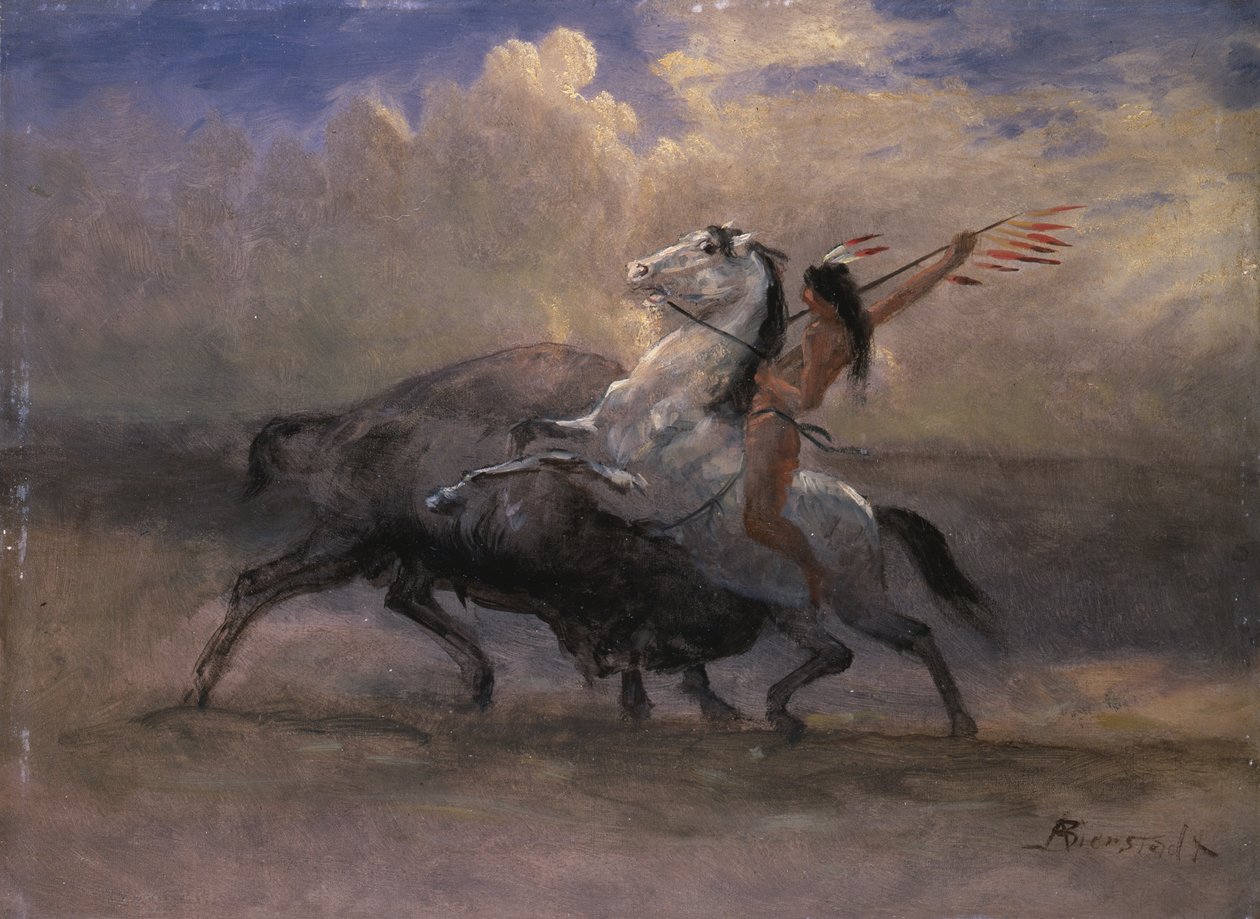 Luonnos Buffalon viimeiseen tekijältä Albert Bierstadt