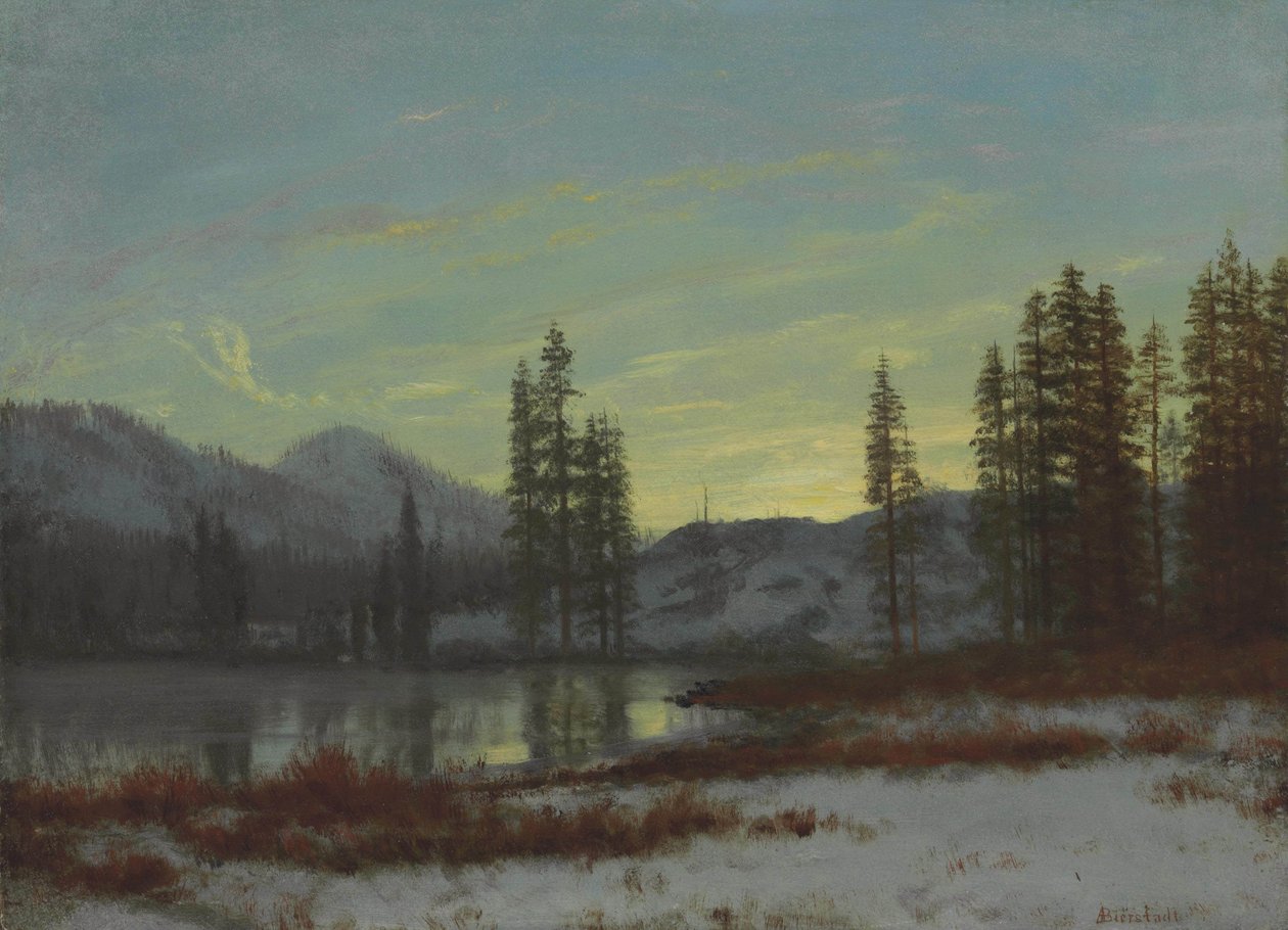 Lunta Kalliovuorilla tekijältä Albert Bierstadt