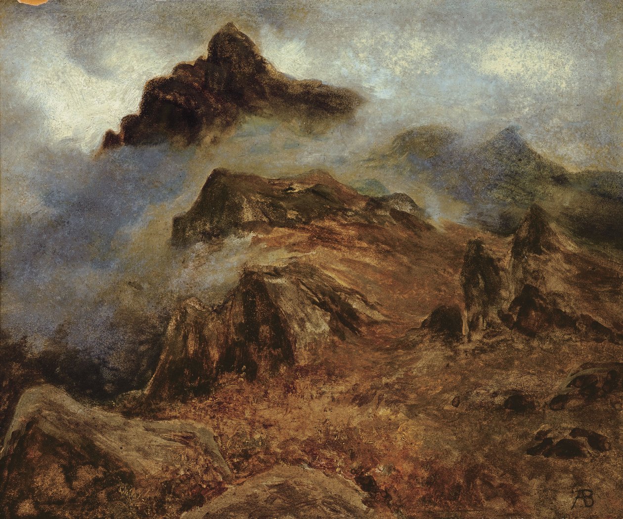 Kalliovuorten tutkimus tekijältä Albert Bierstadt