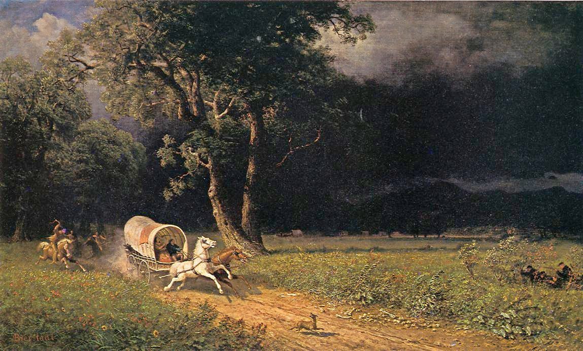 Väijytys tekijältä Albert Bierstadt