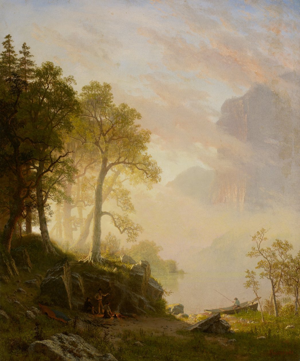 Merced-joki Yosemitessa, 1868 tekijältä Albert Bierstadt