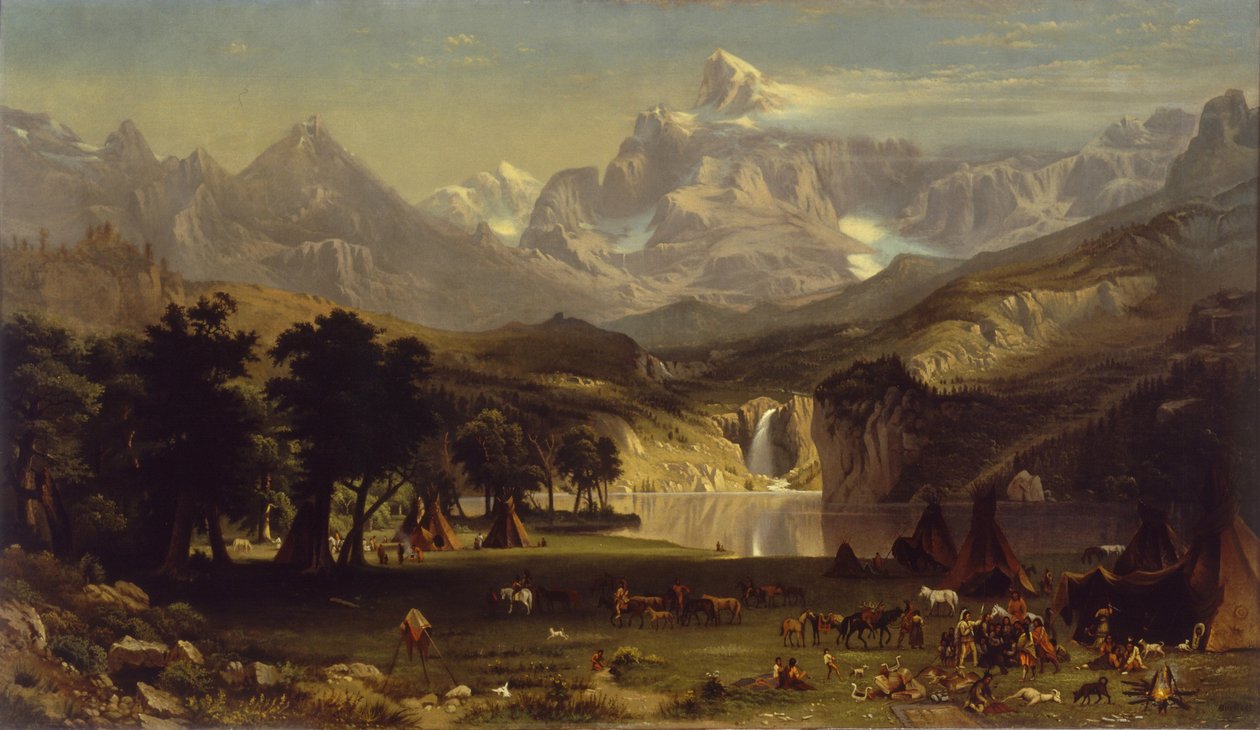 Kalliovuoret, Landers Peak tekijältä Albert Bierstadt
