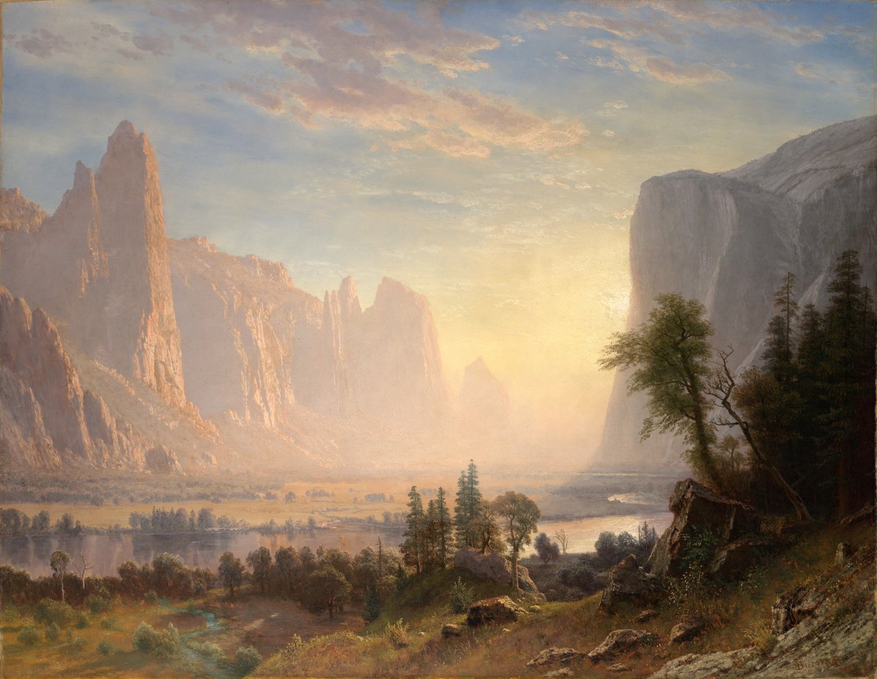 Yosemiten laakso tekijältä Albert Bierstadt