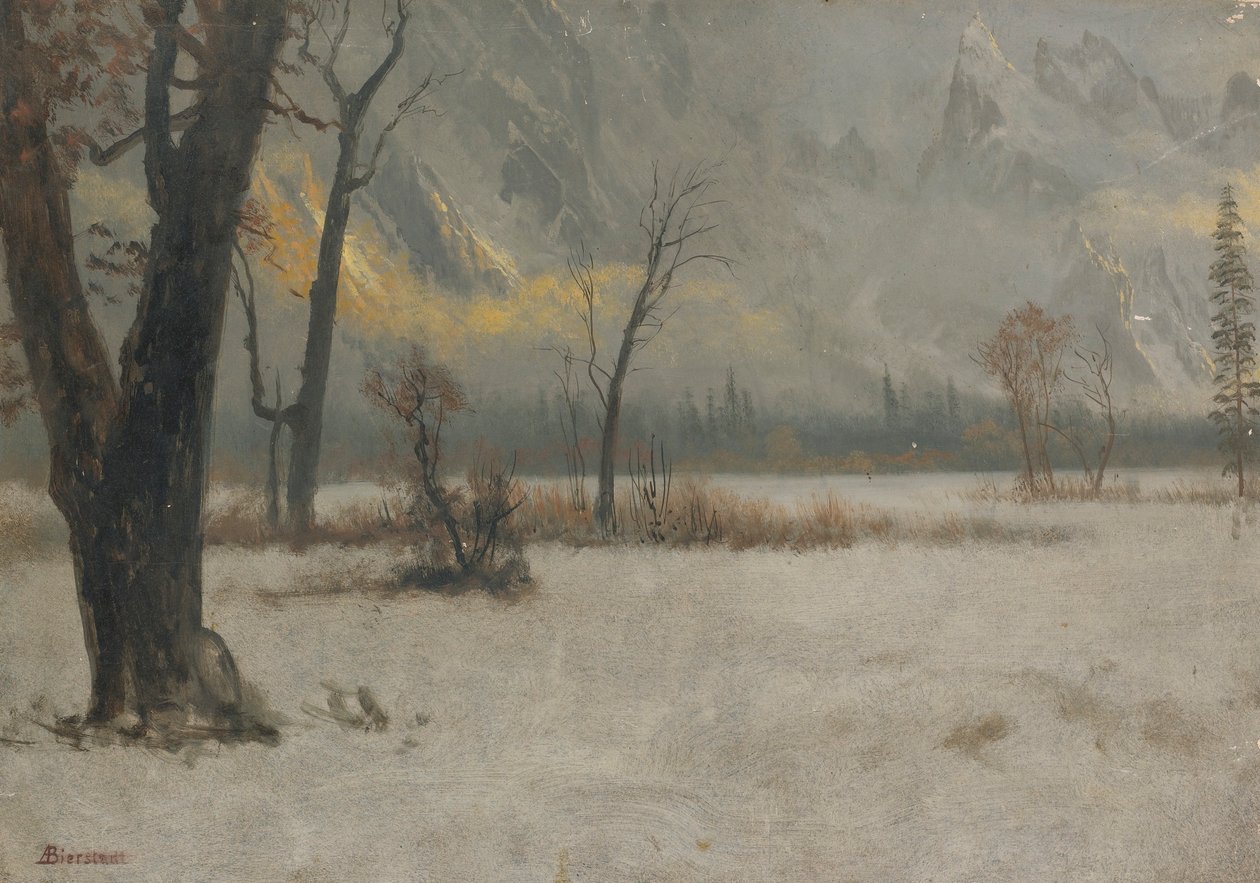 Talvinen maisema tekijältä Albert Bierstadt