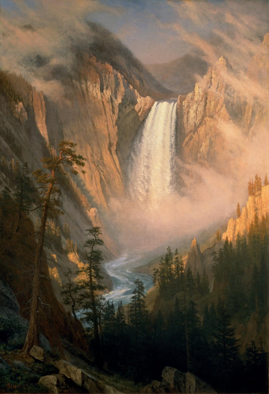Yellowstonen putoukset tekijältä Albert Bierstadt