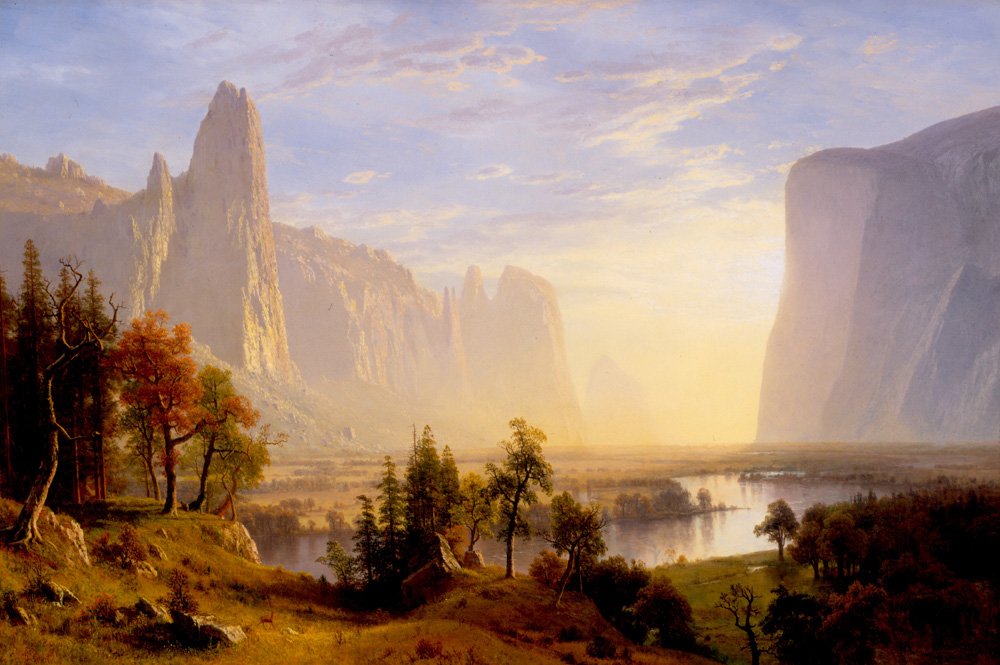 Yosemiten laakso tekijältä Albert Bierstadt