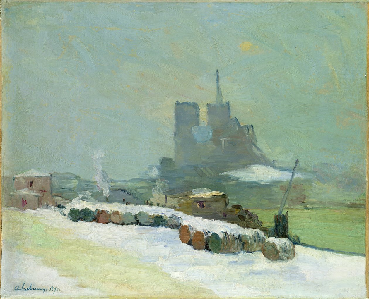 Näkymä Notre Damelle, 1894 tekijältä Albert Charles Lebourg