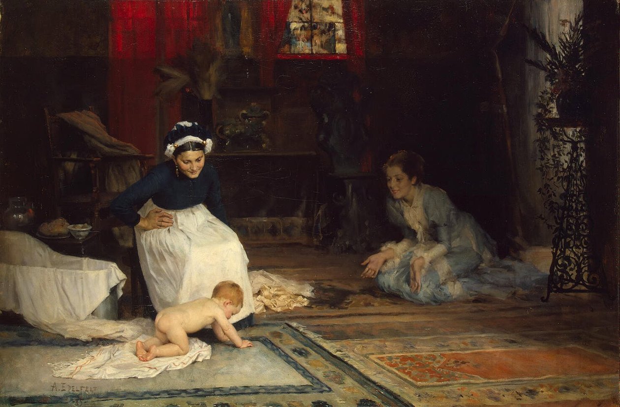 Päiväkodissa tekijältä Albert Gustaf Aristides Edelfelt