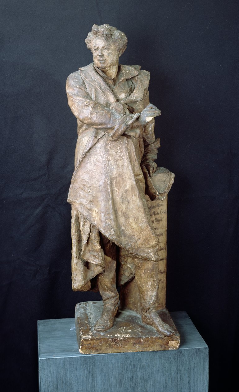 Alexandre Dumas Peren (1802-70) patsas, n. 1883-87 tekijältä Albert Ernest Carrier Belleuse