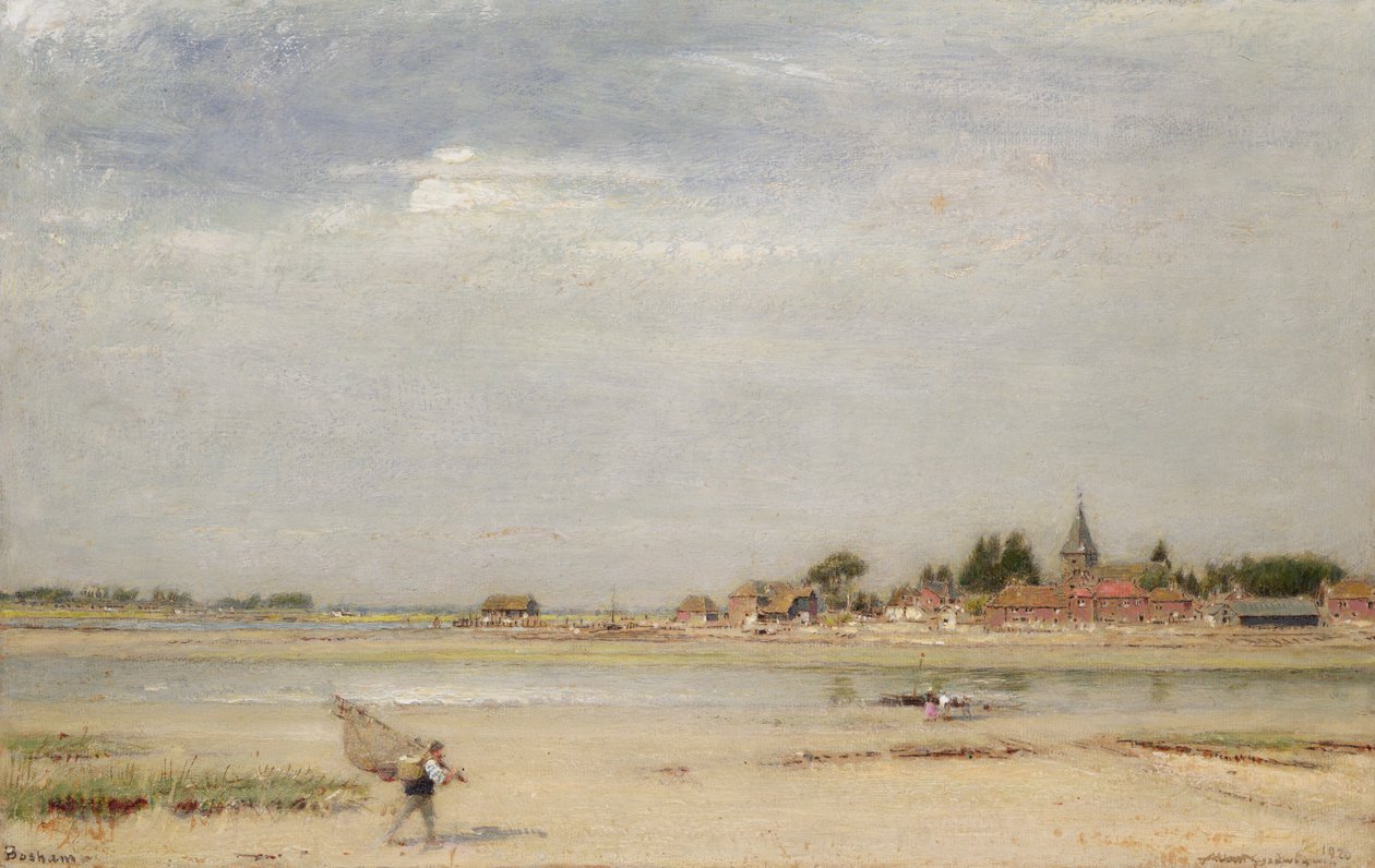 Bosham, 1920 (öljy, wc, vartaloväri ja muste paperille). tekijältä Albert Goodwin