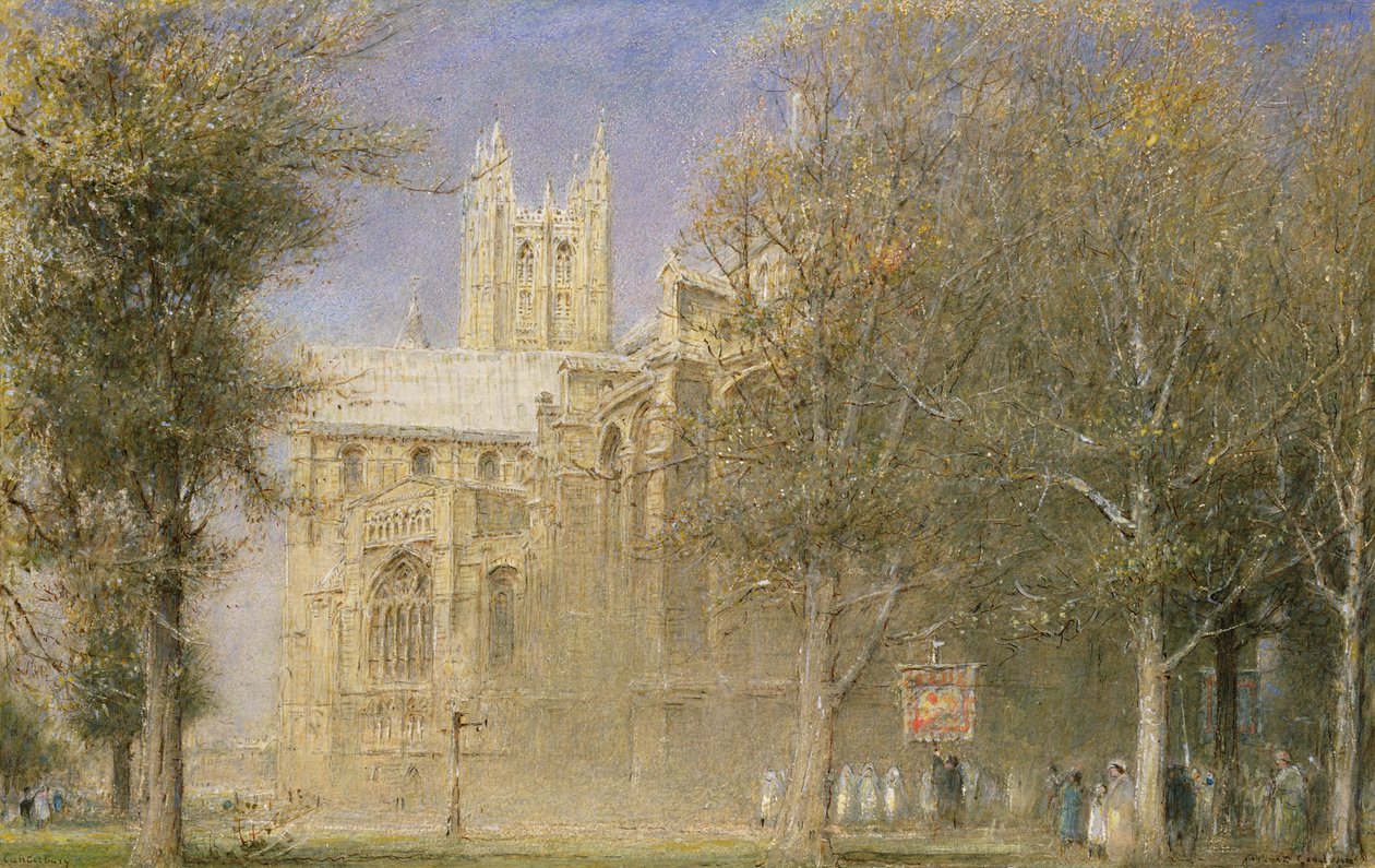 Canterburyn katedraali tekijältä Albert Goodwin