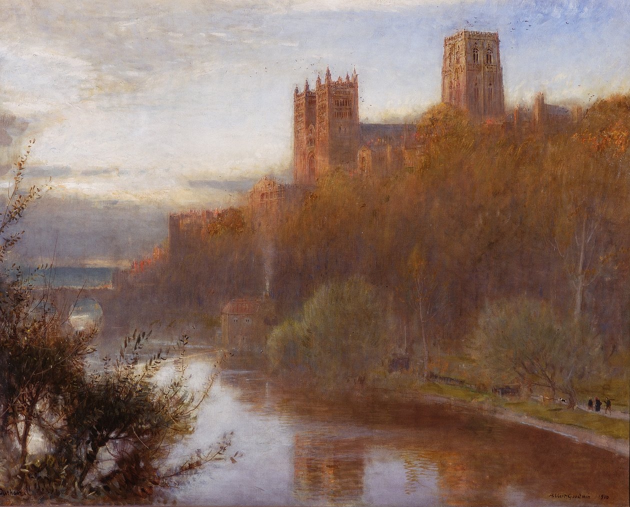 Durhamin katedraali, 1910 tekijältä Albert Goodwin