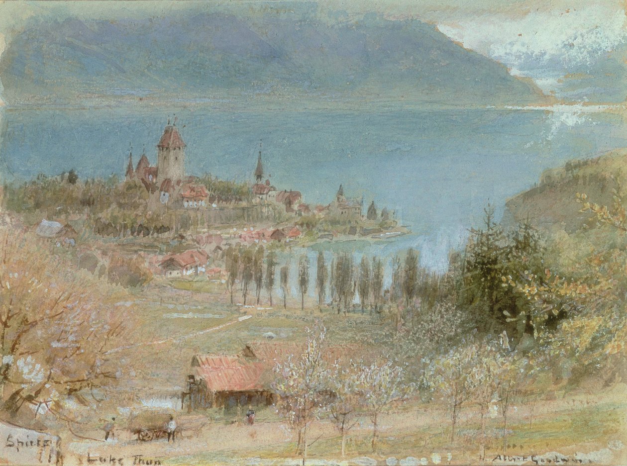 Spiez, Thun-järvi tekijältä Albert Goodwin