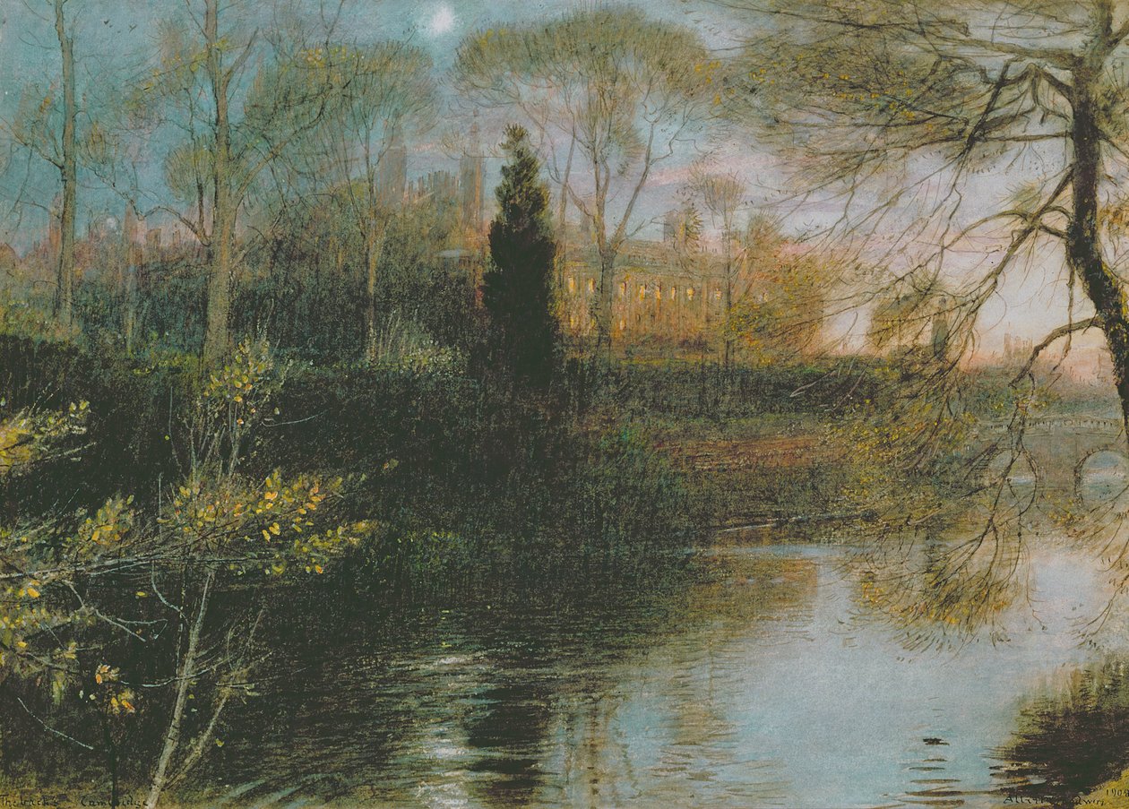 The Backs, Cambridge, 1908 tekijältä Albert Goodwin