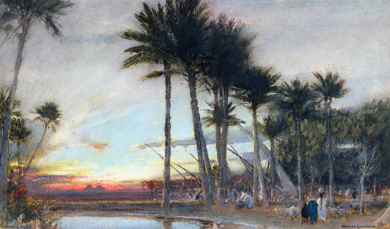 Egyptin maa, 1913 tekijältä Albert Goodwin