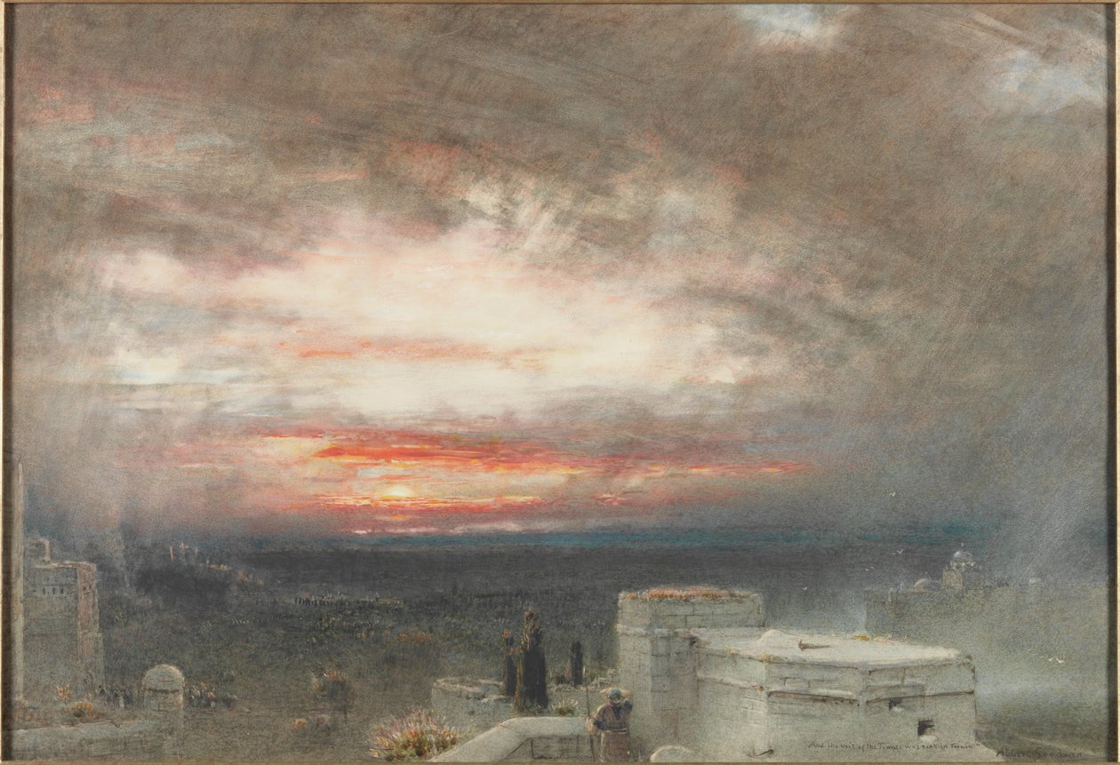 Temppelin verho oli Rent in Twain (vartalon väri) tekijältä Albert Goodwin